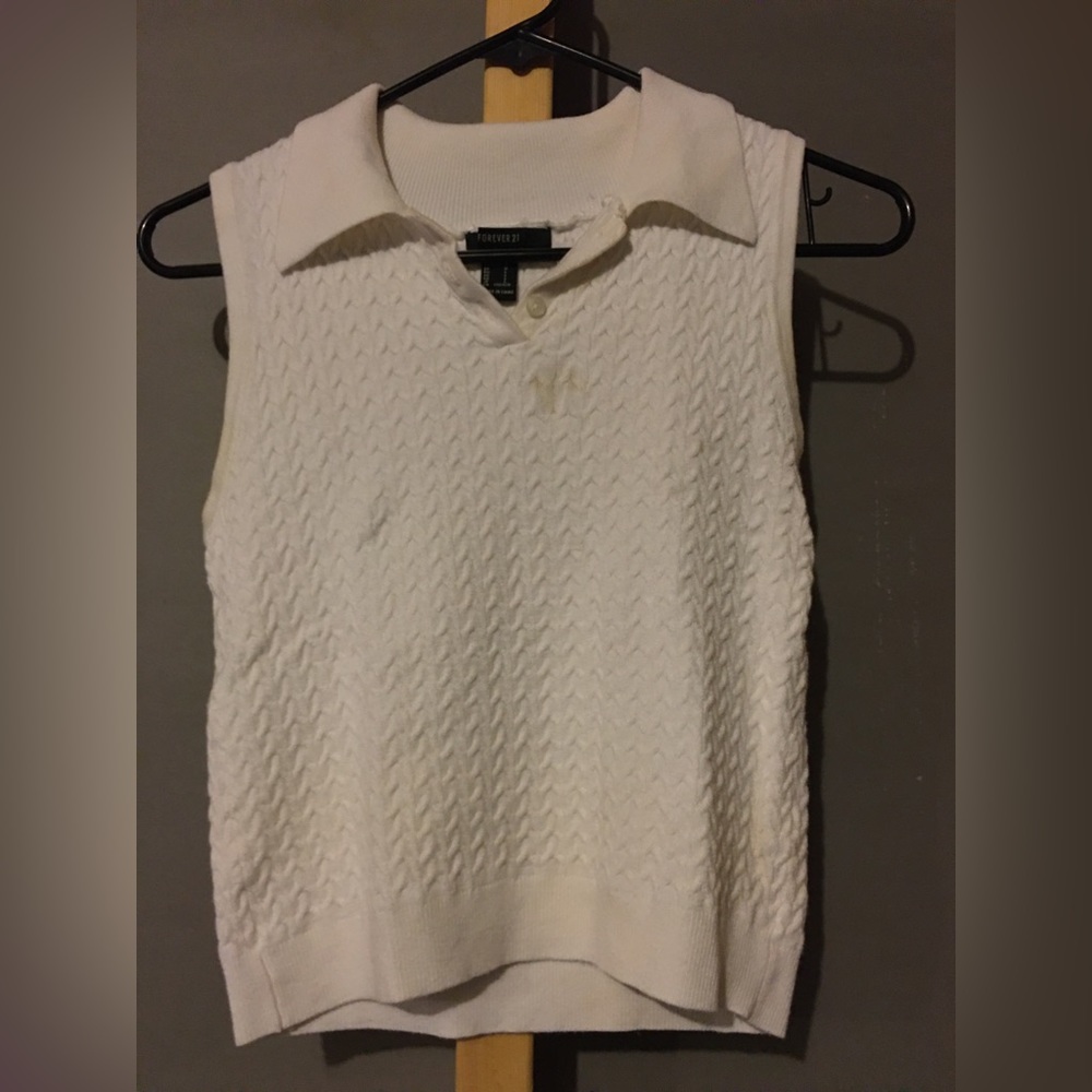 White Sweater Vest
